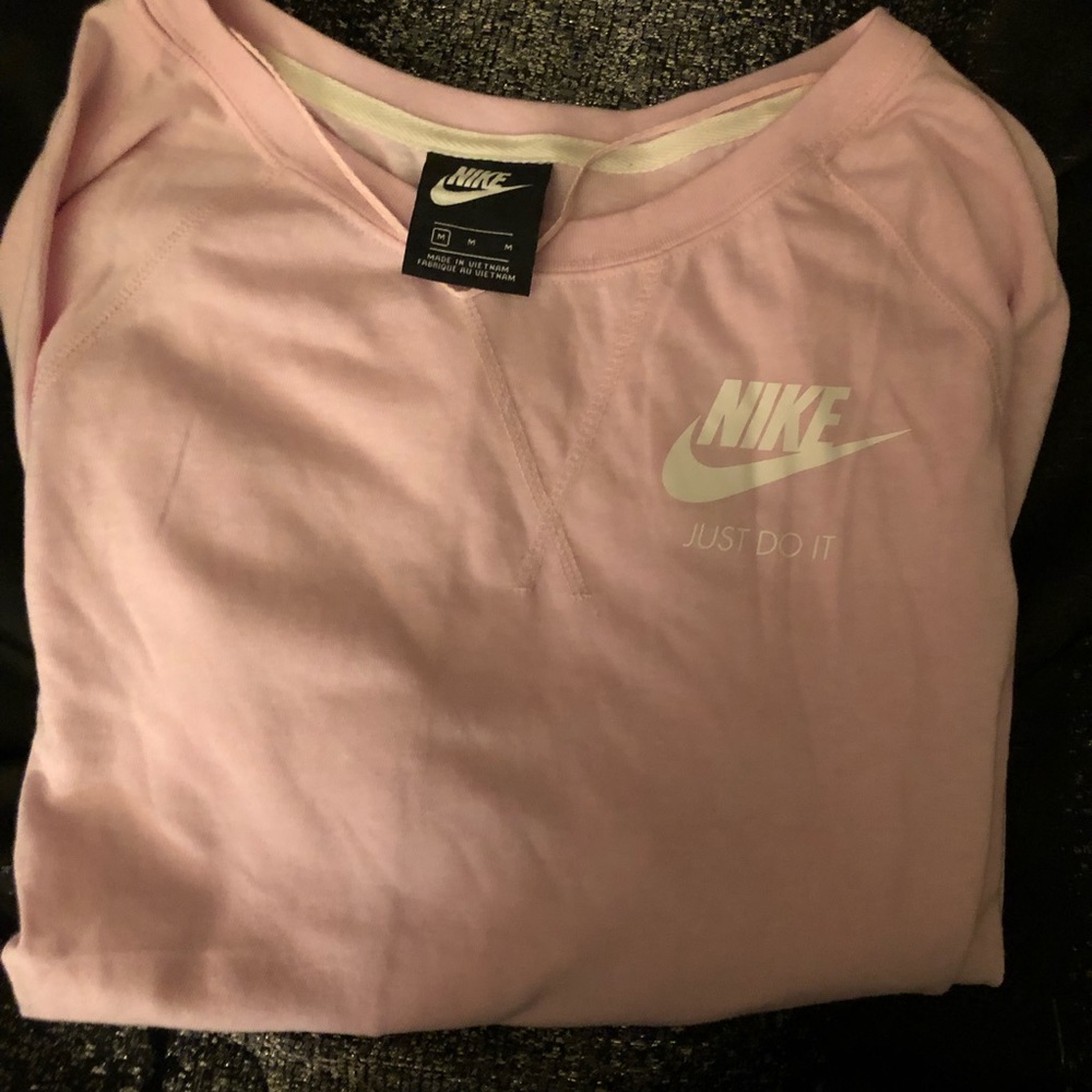 Nike light pink pullover
